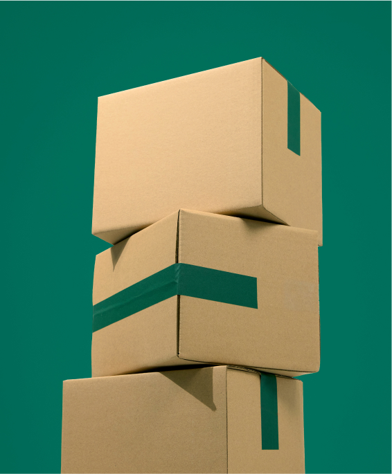 A stack of parcels
